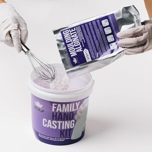 Miniatura 3 de Bway Alginato Para Moldes Ideal Para Realizar Huellas De Manos De Altísima Precisión Alginato Para Moldes De Manos De Fraguado Lento Bolsa De 450g