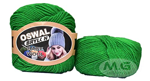 Image of OSWAL 100% Acrylic Wool Parrot 8 GMS Wool 4 ply Wool Ball Hand Knitting Wool /Art Craft Soft Fingering Crochet Hook Yarn- Art-AECB