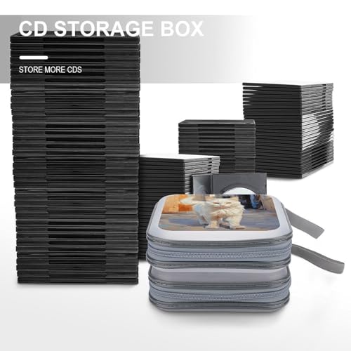 Protégez vos CD et DVD avec style étuis rigides chat blanc x40