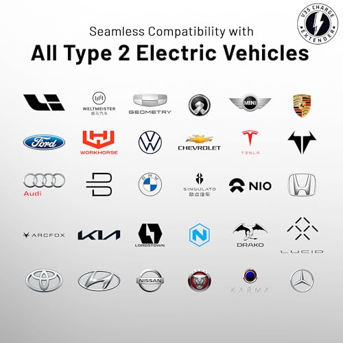 Electric Car Type 2 Charging Cable Extension, 5M 11kW, Female to Male Connection, 3 Phase, 32 A Heat & Pressure Resistant, Waterproof, 5 Meter, Fits: Tesla, BMW, VW, MG, Audi, KIA - Image 6