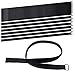 VIGAER 36 inch Cable Straps, 16 Pcs Reusable Fastening Staps Adjustable Nylon Securing Straps Hook and Loop Cinch Cable Ties Down with Metal Buckle