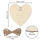 Kurtzy 25-er Pack Holzherzen mit 10m Jute Schnur - 10x10cm Streudeko Set Holz Herzen Unbehandelt mit Loch zum Beschriften - Holzherz Deko für Hochzeit, Party, Jubiläum, Geschenkanhänger, zum Basteln