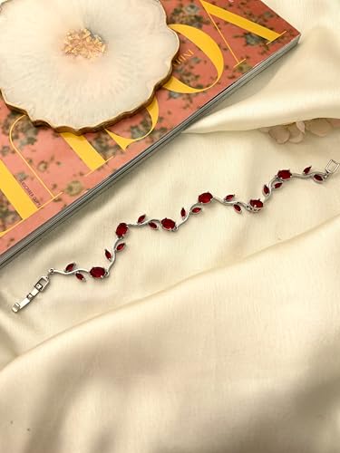 Image of Anti-Tarnish Tulip Bracelet for Women Stylish | Gold Plated Bracelet for Women | Fairy Bloom Rapunzel Bracelets | Daily Wear Gifting Jewellery | Gift for Anniversary