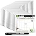 mcSquares Stickies Dry-Erase Sticky Notes. Reusable Whiteboard Stickers 3in x 3in 24 Pack. Never Buy Paper Post Notes Again, Its Eco-Friendly! with Smudge-Free Wet-Erase Marker