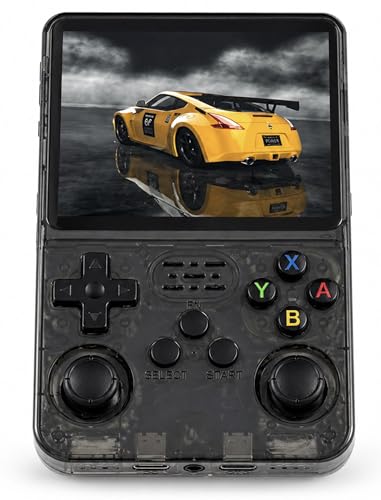 CherryQuest 2026 Premium 4 inch Portable Retro Game Console - HD Screen – 20,000 Video Games, Handheld Game Console, Classic Vertical Design, Screen, Supports Multiple Classic Game Formats - (Black)