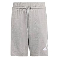 adidas Unisex Kinder Essentials Big Logo Shorts, medium Grey Heather/White, 11-12 Years