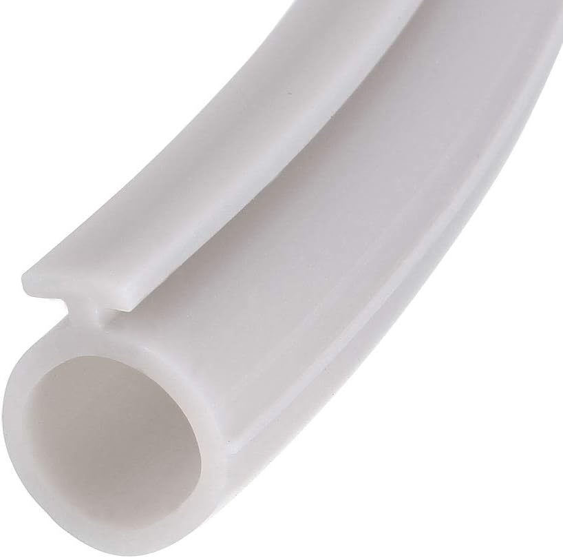uxcell T-Slot Mount Window Weatherstrip Seal 9mm Bulb Bubble for 5mm Slot 5 Meters Long Gray