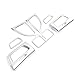Kust cfk3849w Car Vent Cover, Air Vent Covers Chrome Trims Fit for Honda 2015 2016 CRV,Pack of 2pcs for Central Console Vent, 4pcs for Side Vent,1pc for Rear Vent