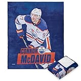 Northwest NHL Edmonton Oilers Silk Touch Throw Blanket, 50" x 60", Connor McDavid