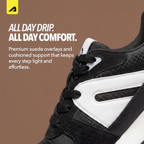 Image of Boldfit Ryder Sneakers for Man Premium PU Upper, Breathable Lightweight Mens Casual Shoes Anti-Slip TPR Sole Walking, Office, Gym Shoes & Everyday Wear Footwear