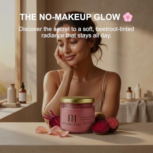 Image of Beetroot Multani Mitti Face Pack Powder 300 Gm | Natural Pink Glow Enhancer | Skin Brightening & Tan Removal | Deep Cleansing Detox Clay Mask |