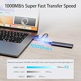 fanxiang Portable SSD 2TB External SSD USB 3.2 Gen 2 External Solid State Drive External Hard Drive Up to 1000 MB/s Type-C Drive for Mobile Smartphones Laptops Business Travel, PS1008 - Image 2
