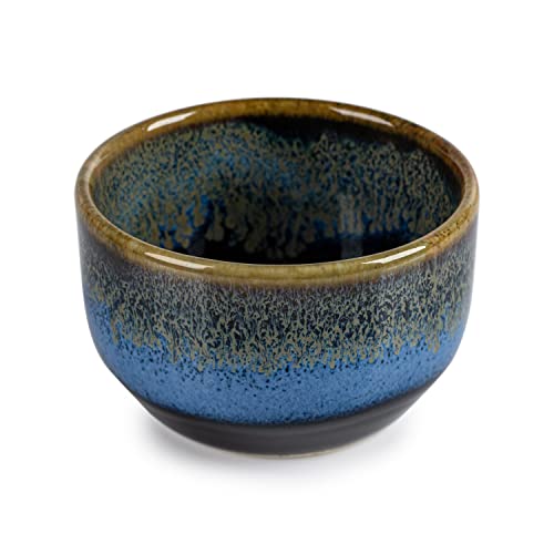 Taza de sake de cerámica de Okinawa hecha a mano para degustación gourmet tradicional 2