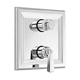 American Standard T555.740.002 Town Square Two Handle Thermostat Trim Kit with Separate Volume Control, Metal Lever Handles, Polished Chrome