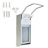 Desinfektionsmittelspender 500 ml | Wand-Spender hochwertiges Aluminium inkl. Befestigungsmaterial |...