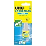 UHU Flacon Correcteur - Liquide De Correction - Application Précise - Flacon Pratique Pour...