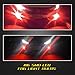 YaaGoo 9005 Red LED DRL Driving Fog Light,Replacement of Halogen,360 degree super bright