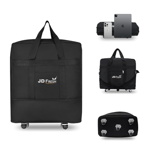 JD FRESH 1 Layer Expandable Duffle Bags/70 cm Nylon Convertible T...