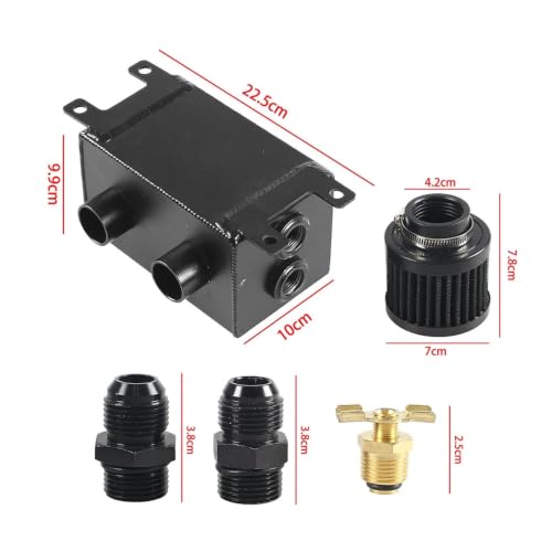 Depósito de aceite AN10 de 1200ml con doble deflector para competición 4