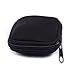 Jlyifan Zip Earbuds Earphone Holder Pouch USB Cable Organizer Small Portable Electronics Accessories Pouch Car Charger Coin Neoprene Soft Case Storage Bag for SD TF Card (Black)