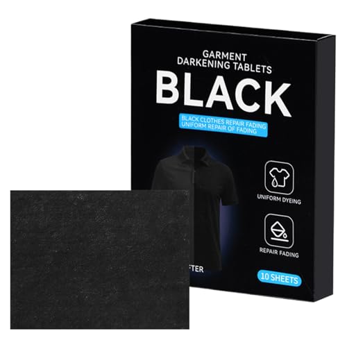 Tinte Negro Para Ropa, Seguro Para Proyectos De Artes Y Manualidades, 15,5 X 12,5 X 2,5 Cm, Tinte Negro Para Prendas, Pintura Para Tela Oscura, Lavandería Fácil De Usar, Para Lavandería, Proyectos De