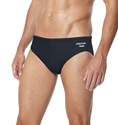JONATHAN UNIFORM Slip da Bagno Uomo, Slip Nuoto Uomo, Costume da Bagno per Sport Acquatici Mare Piscina (Nero, 52)