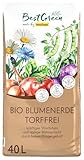 Floragard Bio-Erde 40 L - torfreduzierte Universalerde - für Zierpflanzen...