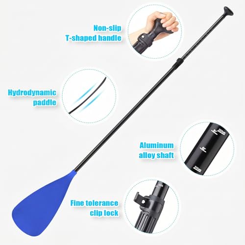 Image of Hollowfly 4 Set 3 Piece Sup Paddle Adjustable Paddle Board Paddles
