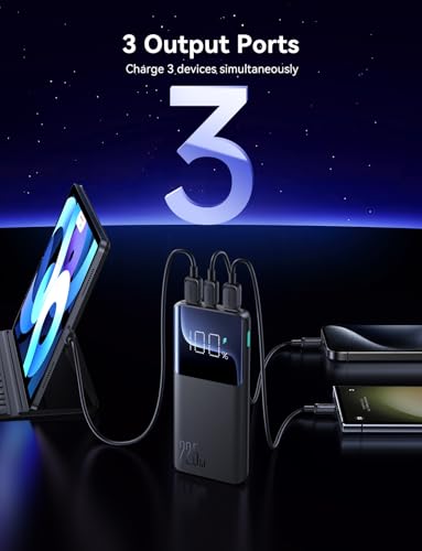 Joyroom JR-QP191 22.5W Power Bank 10000mAh With Large Digital Display Supports PD3.0,QC3.0 - Black|12 Months Warranty