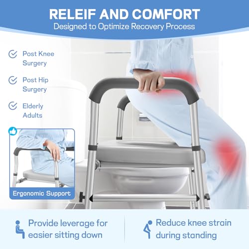 Tabeke Raised Toilet Seat With Handles thumb #6