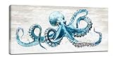 Funaluz Octopus Large Wall Art Ocean Sea Nautical Animal Wall Decor Pictures Canvas Print Painting Artwork for Bathroom Living Room Bedroom 30'x60'