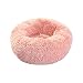 Queta Katzenbett Schöne Tierbett, Klein Hund Bett Haustierbett Plüsch Weich Runden Katze Schlafen Bett (60cm, Rosa)