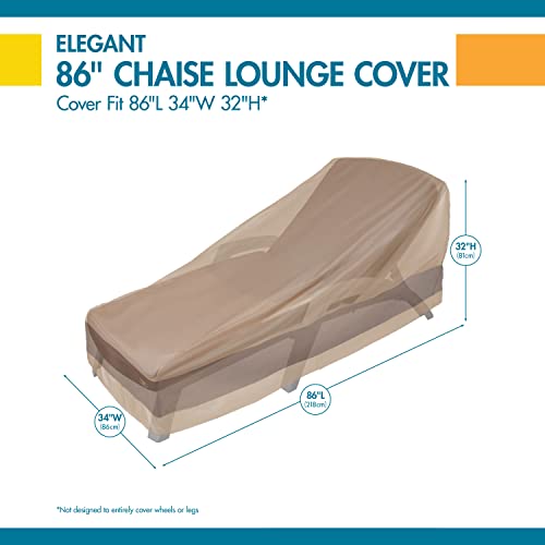 DUCKCOVERS Elegant Waterproof 86 Inch Patio Chaise Lounge Cover, Chaise Lounge Covers Outdoor by Duck Covers - Image 7