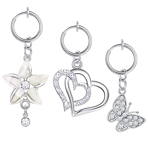 Briana Williams Fake Belly Ring, Clip On Belly Button Rings, Fake Belly Piercing, Fake Belly Button Ring, Non Piercing Navel Rings, Stainless Steel Faux Belly Button Piercing Jewelry