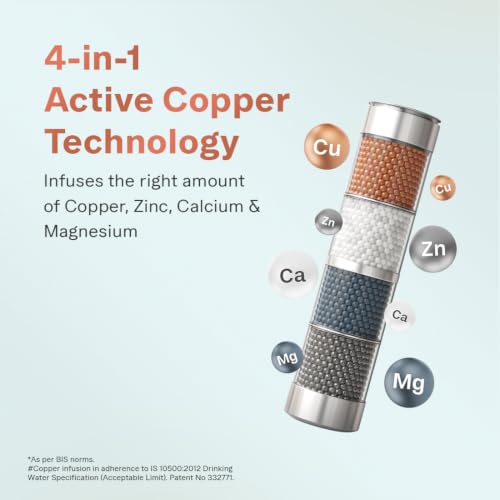 Image of Aquaguard Enrich Nexen RO+UV Water Purifier | 2-Year Warranty | Active Copper & Alkaline Boost | 2-Year Filter Life Powered by Anti-Scale FIlter | Removable Drip Tray