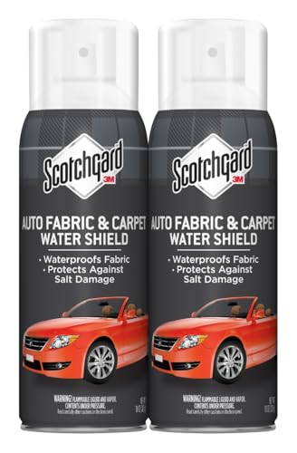 Scotchgard Auto Fabric & Carpet Water Shield, 20 Ounces (Two, 10 Ounce Cans)
