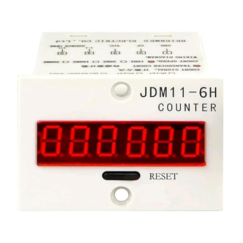 WANGCL AC 220V LCD Digitaler elektronischer Zähler 0-99999 Zähler 6-stelliger Zähler für Stanzmaschinen Drucken Textil