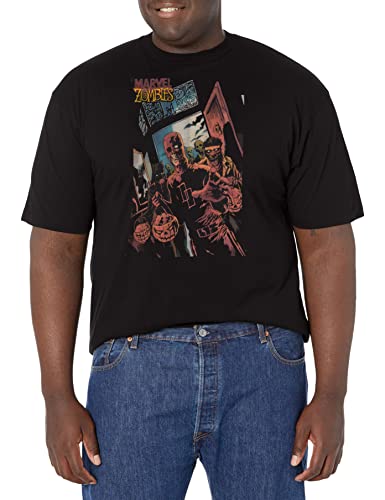T-shirt Halloween Devil Marvel grande taille pour homme en coton doux