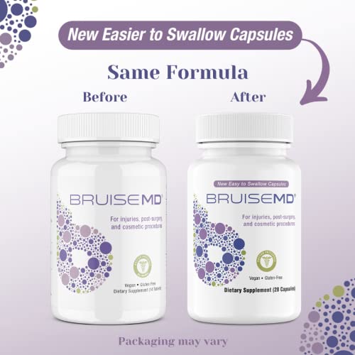 Bruisemd Arnica 1,000Mg And Bromelain 500Mg 2,400Gdu/G Supplement For Bruising And Swelling, Easy To Swallow Capsules. #TOP1