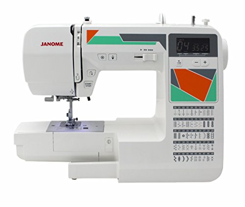 Janome Mod-50 Computerized Sewing Machine With 50 Built-In Stitches, 3 One-Step Buttonholes, Drop Feed And Accessories #TOP1