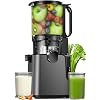 Juicer Machines with 5.8″ Large Chute, 2-in-1 Cold Press Juicer for Whole Vegetables Fruits 400W, Masticating juicer Easy to Clean Juice Extractor Machine for Making Nut Mike, Juice, Premium Gray