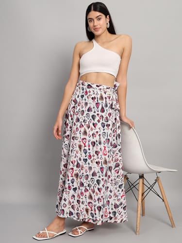 Image of Ravaiyaa - Attitude is everything Cotton Hand Block Floral Printed Wrap Around Women's Free Size Skirt Rapron