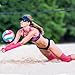 Honoson 7 Pcs Volleyball Training Equipment Aid Volleyball Serving Trainer Kit Gifts for Beginners (Pink,Girls)