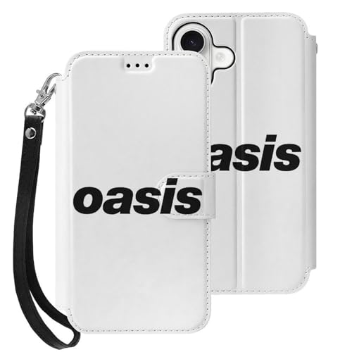 iPhone17用ケース 手帳型 オアシス OASIS バンド スマホケース ストラップ付き 財布型 アイフォン17用ケース おしゃれ 軽量 背面 携帯カバー カード収納 スタンド機能 PUレザー 耐衝撃