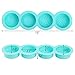 Hedume 3 Pack Silicone Soap Molds, 4-Cavity Different Flower Shapes Silicone Baking Mold, Handmade Soap Molds, Nonstick & BPA Free, Perfect for Soap Making, Handmade Cake Chocolate Biscuit