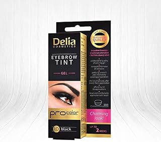 Henna do brwi i rzęs - żelowa DELIA COSMETICS 15ml CZARNA 1.0