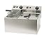 Produktbild Profi Doppel-Fritteuse, Edelstahl, 5 und 8 Liter, 5100 W, Thermostat bis 190°C; FE 74 E GGG