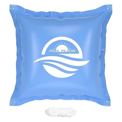 OSMOFUZE Pool Pillows for Above Ground Pool, Ultra Thick Cold-Resistant Pool Air Pillow for Winterizing 0.4mm PVC Material Pool Cover Air Pillow, 4 x 4 Ft Cover