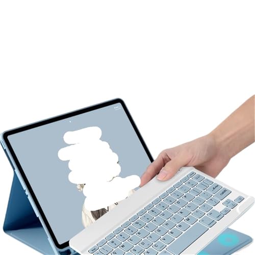 Coque magnétique iPad Air 13 avec fente stylo et clavier tactile réactif