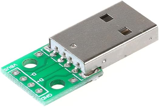 20pcs Type A USB Male to DIP 2.54mm PCB Board Power Supply DIY Adapter Converter Module 4 pin for Arduino